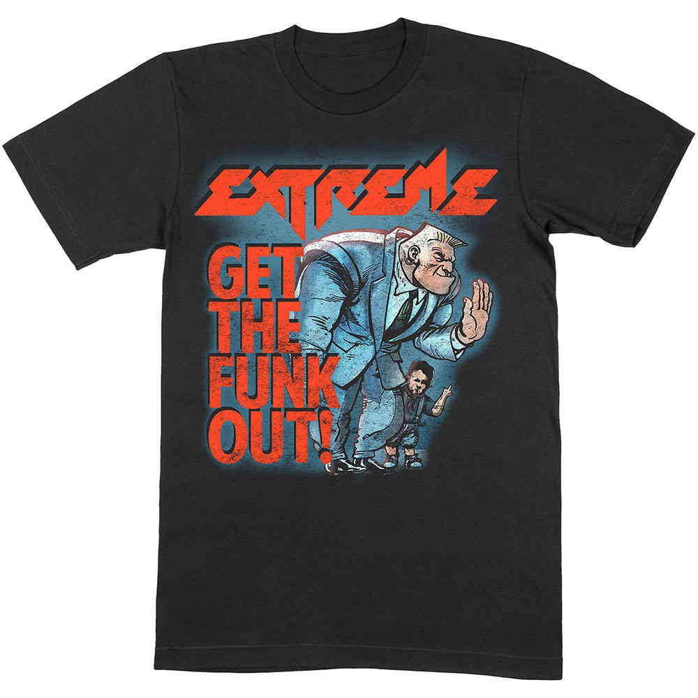Extreme - Get The Funk Out Bouncer Heren Tshirt - Zwart